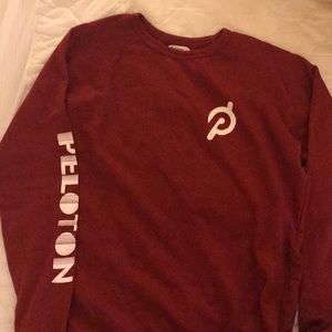 Men’s red XL Peloton brand cotton sweatshirt.